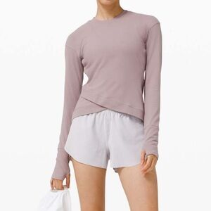 Lululemon Close to Crossing Long Sleeve *Rulu in Violet Verbena Women’s Size 2